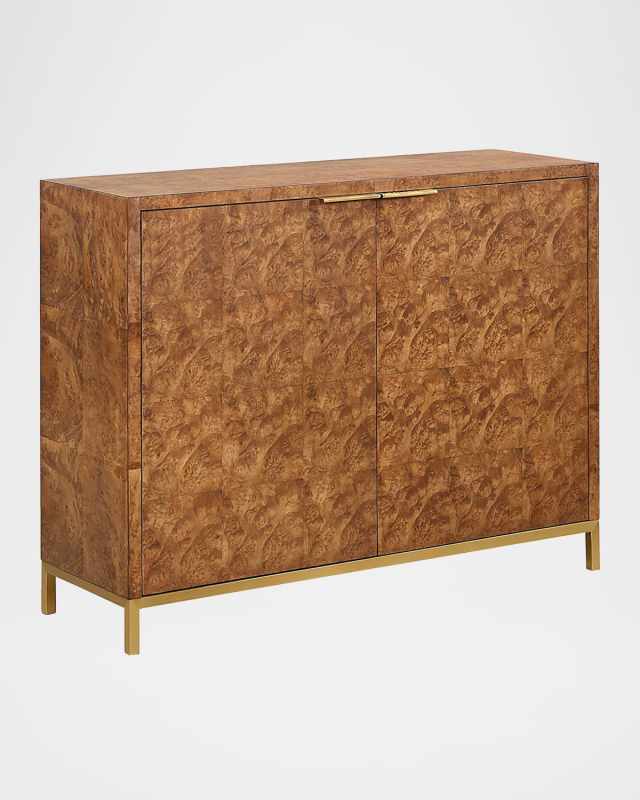 Jethro 2-Door Burl Cabinet